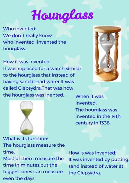 who invented the hourglass